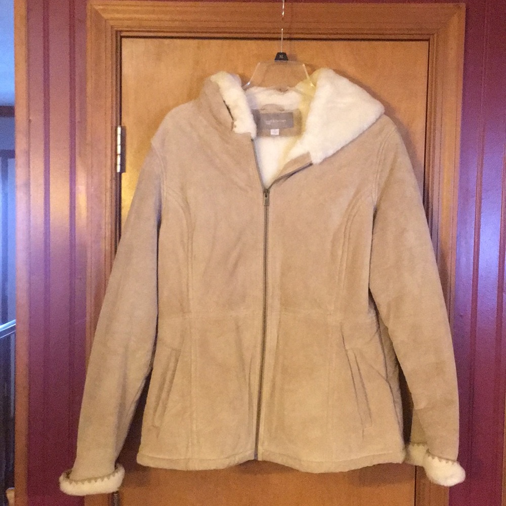 NWOT Faux suede coat